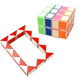 3D Puzzle Snake Cube Colorful Assorted Shapes Finger Training Stress Relief