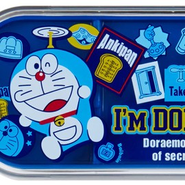 Sanrio 878901 Doraemon Character Spoon & Fork Set for Kids, With Case, Antibacterial, Dishwasher and Dish Dryer Safe with Name Sticker, Made in Japan