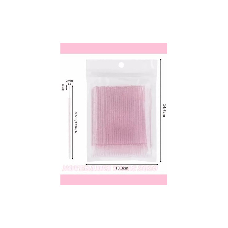 1000 piezas Microbrush Desechable. Hisopo, Aplicador, Extensión de pestañas, Microbrush,