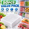50-Pack Vacuum Food Storage Bags for Food Preservation – Reusable