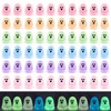 Jidkhfk 60Pcs Mini Resin Halloween Ghost Decorations Glow in the