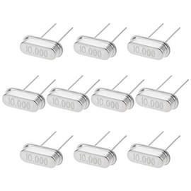 uxcell DIP Quartz Crystal Oscillators Resonators 10MHz HC-49S Replacements 11x4.65x3.6mm 10 Pcs
