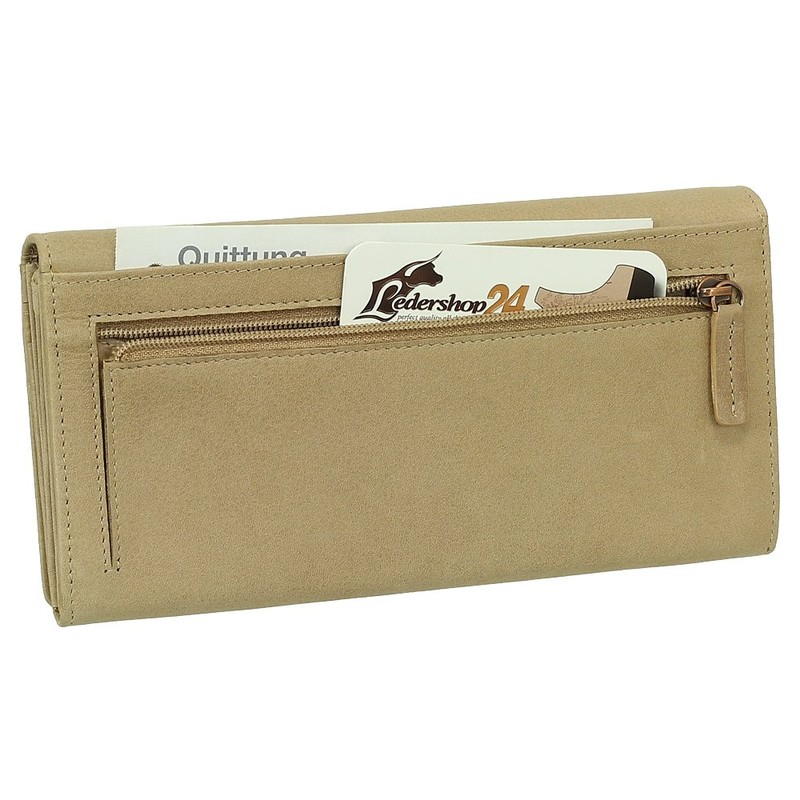 Luxury Leather Women's Purse Purse XXL with Press Stud 19