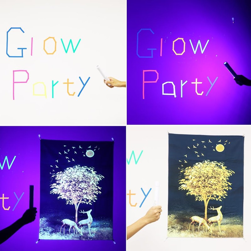 Black Light Rechargeable Battery Operated - Small Portable Black Light