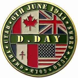 Harrington Marley WW2 MEMORIAL COMMEMORATIVE TOKEN D DAY LANDING JUNO BEACH GOLD BEACH AIR FORCE ARMY