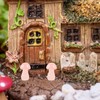 GANAZONO Realistic Stone Mushroom Decorations 2pcs Rose Quartz Mushrooms for