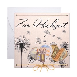 GOTFUN Wunscherfüller Geldgeschenke Verpackung Grußkarte mit Umschlägen Glücksbringer Grußkarte Glück Verschenken zum Lustige Geschenke Reisen Hochzeit Geburtstag Jugendweihe für Männer Frauen
