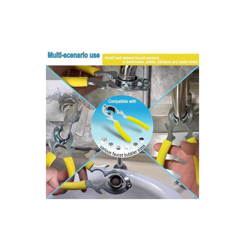 Faucet Wrench - Aerator Removal & Replacement Tool for Kitchen