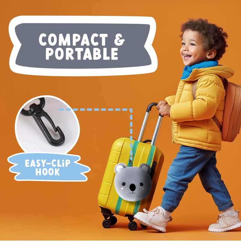 ecoZen Lifestyle Neck Pillow with Eye Mask (Koala)