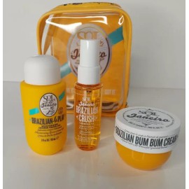 Sol de Janeiro Brazilian Bum Bum Jet Set Summer 3 pc Cream Shower Gel Body Mist
