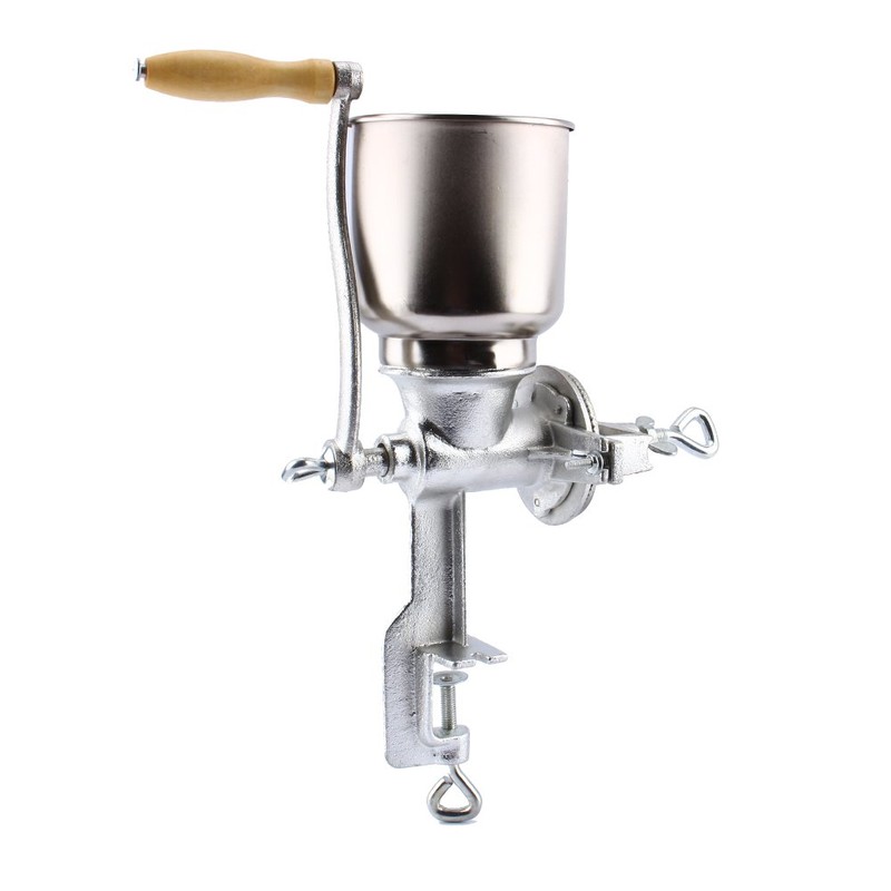 Corn Grinder with High Hopper, Grain Mill, Manual Grinder For