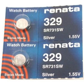#329 Renata Watch Batteries 2Pcs