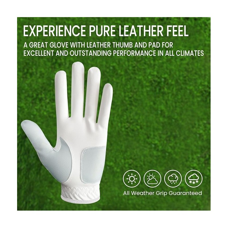 Golf Gloves American Flag Print (Large, Right)