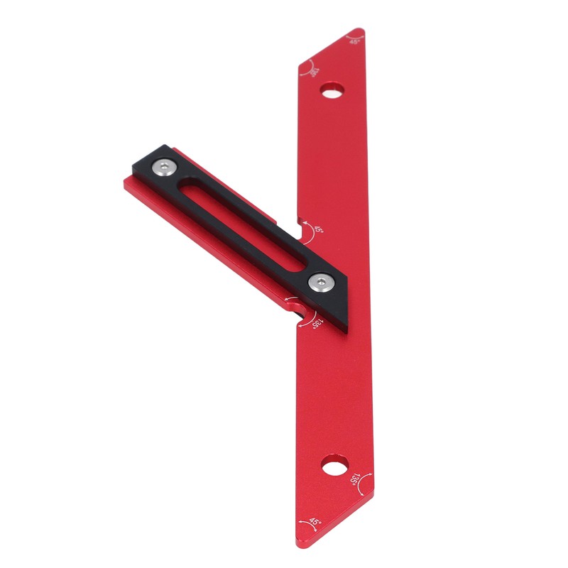45 Degrees 135 Degrees Woodworking Measuring Ruler Aluminum Alloy Carpenter