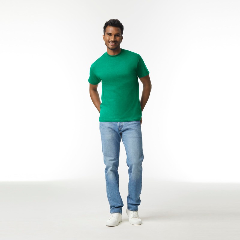 Gildan Adult Ultra Cotton T-Shirt, Style G2000, Multipack, Kelly Green