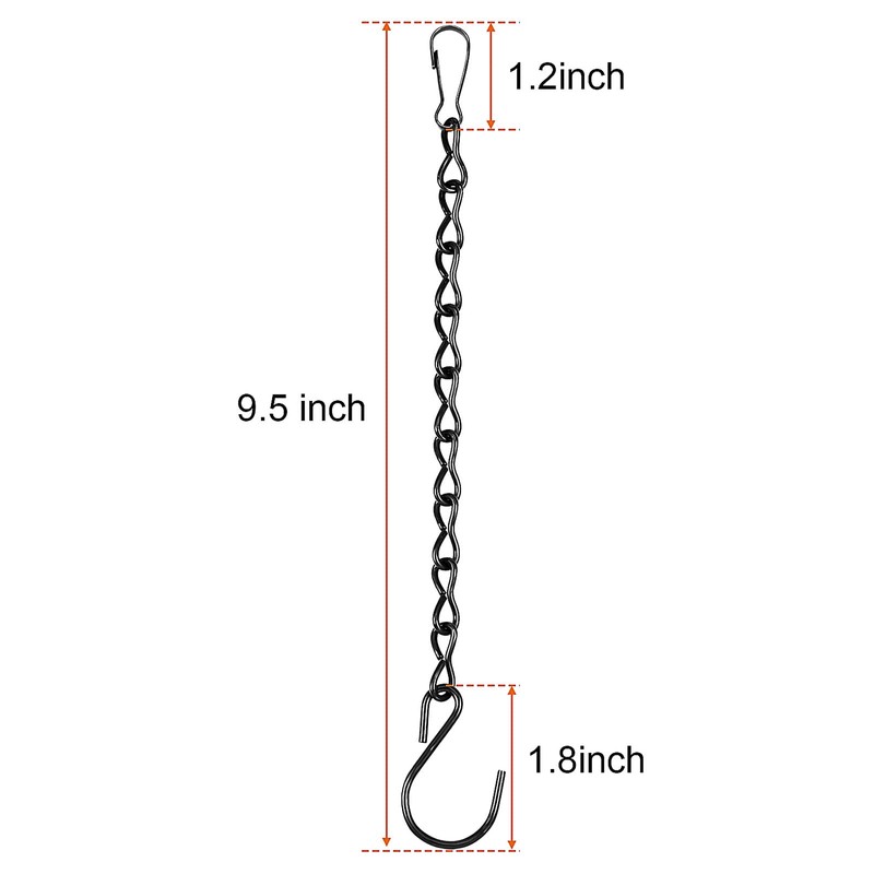 Quesuc 2 Pack Hanging Chain for Bird Feeders, Planters, Lanterns