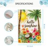 Jauageon Hello Sunshine Garden Flag Summer Holiday Garden Flag Coconut