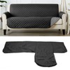 Sofa Protective Cover Waterproof Washable Wear Resistant 2 Seats Polyester