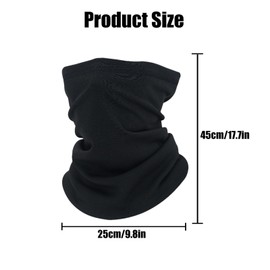 dinghaole Bandana Neck Warmer Ski Snood, Winter Neck Gaiter Fleece Bandana, Tube Seamless Multifunctional Balaclavas, Neck Gaiter Snood Ski Face Cover Mask Bandana for Skiing Fishing Hiking Cycling