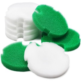 LTWHOME Replacement Green Coarse Filter Sponges and White Filter Sponges for Mega Power 9012 Aquarium Filter (Pack of 18)