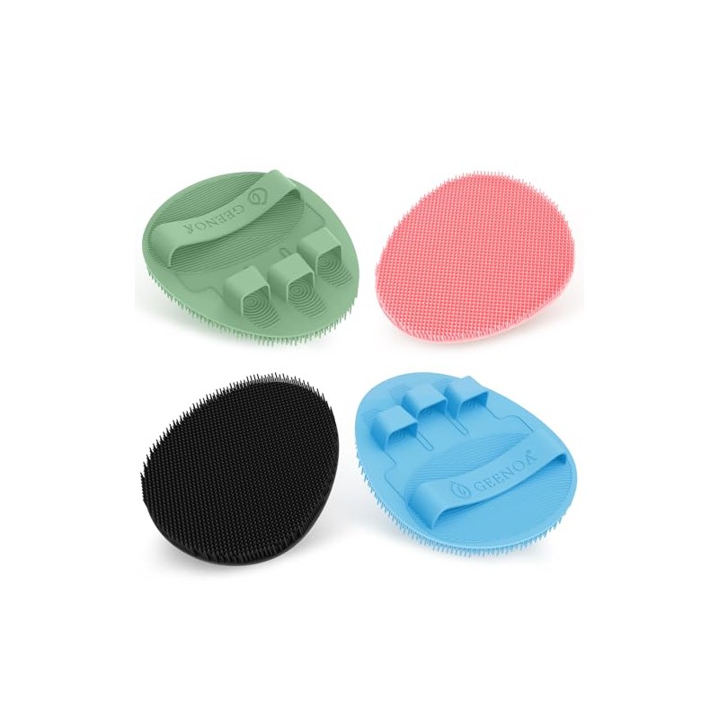 Guantes de baño (4 unidades), color mixto