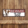 SHAWPRINT Jack Russell BEWARE OF THE DOG METAL GATE SIGN