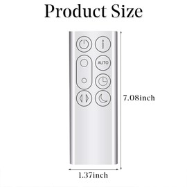 New Remote Control Replacement for Dyson TP04 TP06 TP07 TP09 DP04 Silver