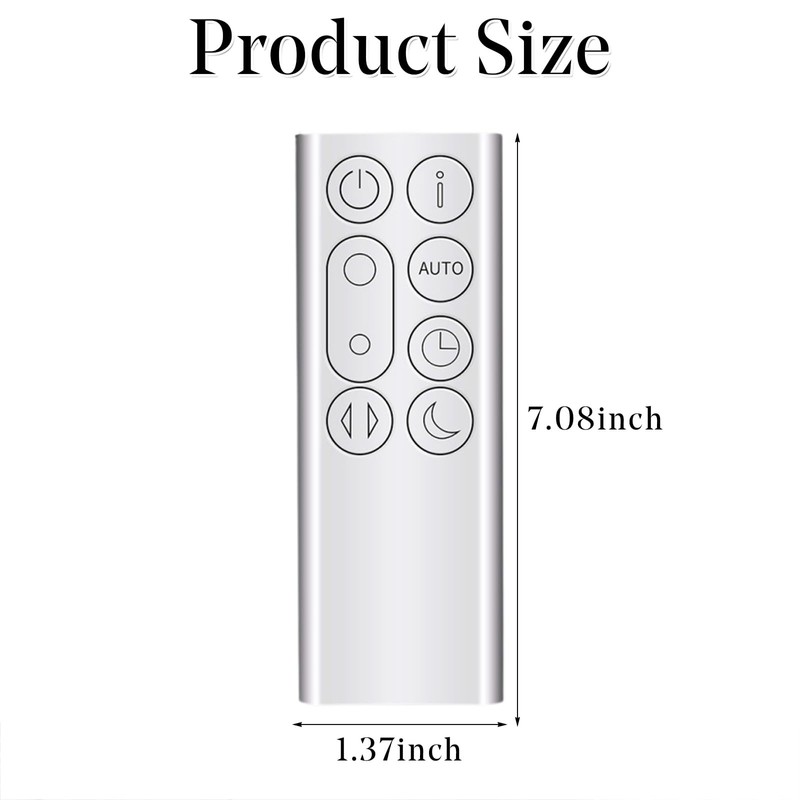 New Remote Control Replacement for Dyson TP04 TP06 TP07 TP09