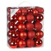 50 Christmas Tree Baubles 4 cm and 6 cm PVC
