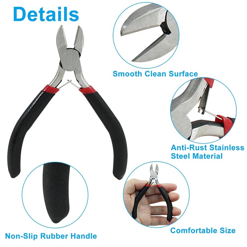 1Pcs Wire Cutters, Precision Cutting Pliers, Ultra Sharp Wire Snips