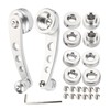 Alloy Window Handle Riser Winder Crank for Classic Car (Silver)