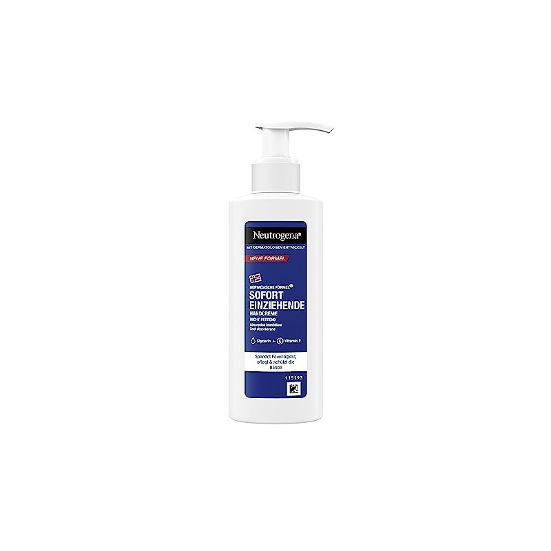 Neutrogena Immediately Absorbing Hand Cream (150 ml), Light & Non-Greasy