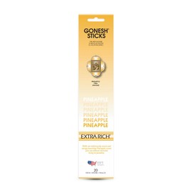 Gonesh - Euphoria Extra Rich Scented Incense Sticks - Non-Toxic 10” Slow Burn Aromatic Sticks - Pineapple - 20 Sticks