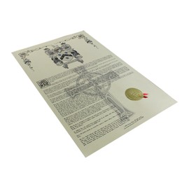 Deese Coat of Arms, Family Crest and Name History - Celebration Scroll 11x17 Portrait - England Origin