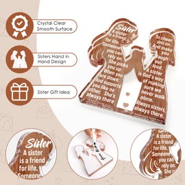 Cool Sister Birthday Gifts from Sisters for Women Adult Big Little Best Sister Ever - Unique Easter Basket Essentials Stuffer Valentines Christmas 2025 for Soul Friend Memorable Gift