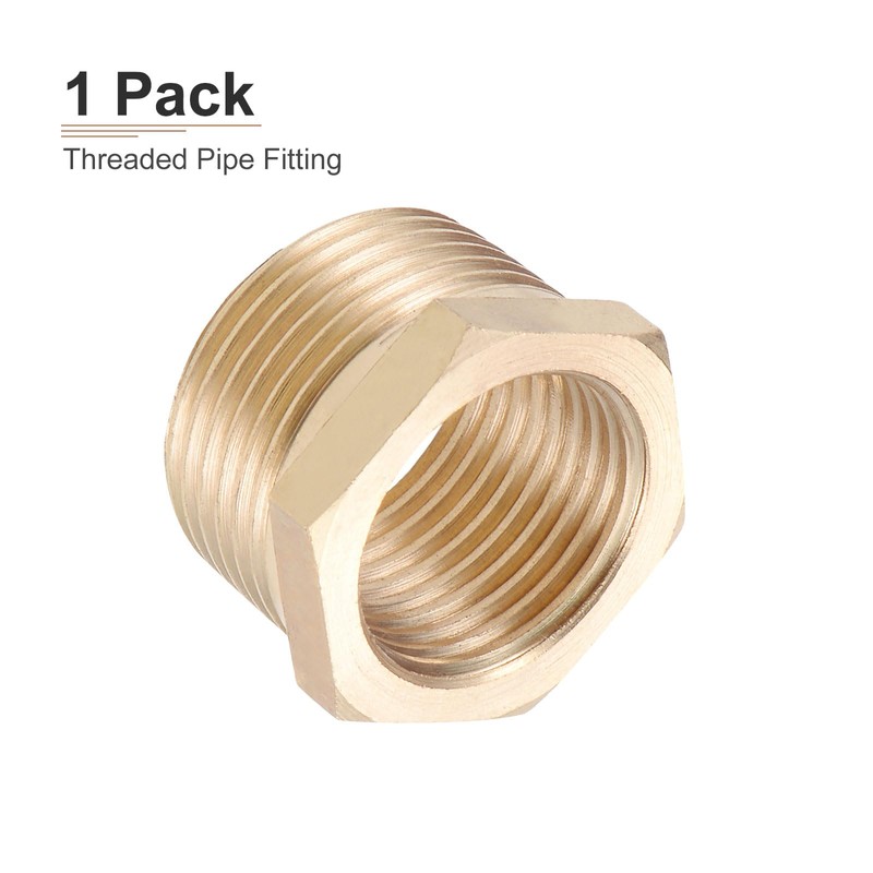 DTGN G3/4 Female x G1/2 Male Brass Pipe Fitting 1