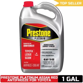 Prestone® Platinum Prestone Platinum Asian Red Antifreeze & Coolant 50/50 Prediluted, Toyota Lexus