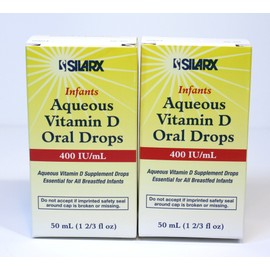 Infants Aqueous Vitamin D Oral Drops 400IU/ml 2-Pak (2 x 50ml)