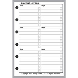 Pocket Size Shopping List