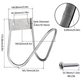 Garden Hose Holder Hook, Garden Hose Pipe Hanger Wall Mounted, Garden Hose Holder Wall Mount, Metal Hose Hanger Wall Mount, Hose Storage Hanger Garden Hose Holder for Yard Lawn