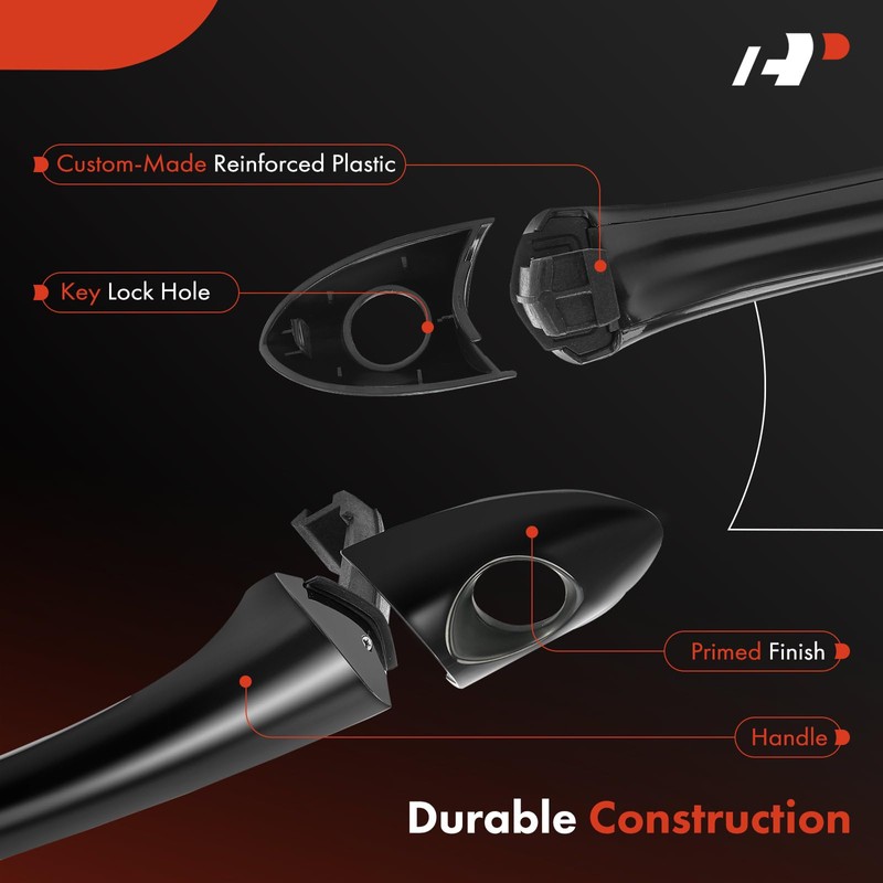 A-Premium Front Driver Side Exterior Door Handle with Keyhole Compatible