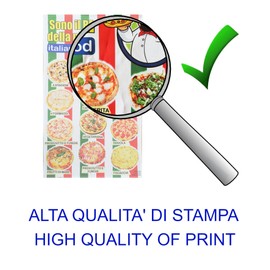 Generico Set of 5 Tea Towels Italy Limoncello Pasta Wine Pizza Made in Italy Typical Italian Products Cotton Local Crafts Gift Idea