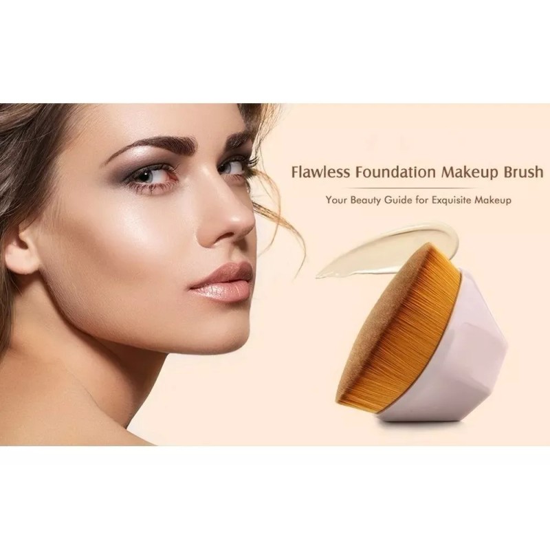 Factorinx Kit 2 Brochas De Maquillaje Alta Densidad, Estuche De