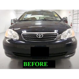 312 Motoring fits 2005-2008 Toyota Corolla Chrome Grille Grill KIT 2006 2007 05 06 07 08 S CE LE XRS