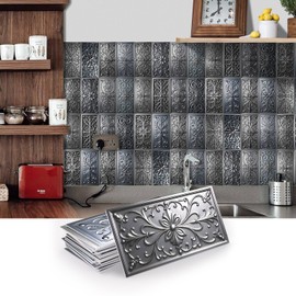VICCI 16Pcs Tile Decals - Peel and Stick Kitchen Backsplash - Decorative Wall Tiles Stickers 8" x 4" Self-Adhesive Waterproof Removable for Bathroom Cabinets Home DIY Projects Decor,V-SJM-322