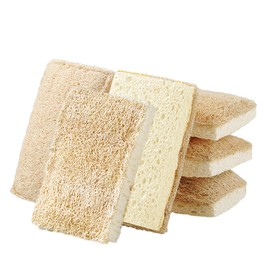 HDGSAFD 6 Pieces Loofah Cleaning Sponge Brush, Kitchen Cleaning Brush, Dish Brush, Cleaning Tools, Durable Cleaning Brush