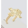 10K Yellow Gold Nugget Texas State Ring Pinky Ring Size