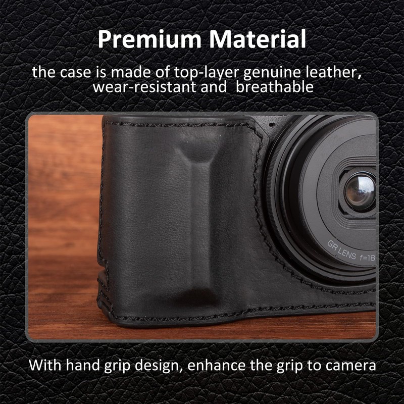 kinokoo Ricoh GR IV/GRIII Case, Ricoh GR 4/GR3 Premium Genuine