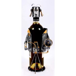 Berkeley Designs Wine Bottle Holder, Photographer, Metal Art #655834