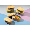 Tatsumiya 30431 Tight Grain Oval Bento Box, Hinoki Brown, Large